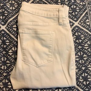 Skinny white jeans